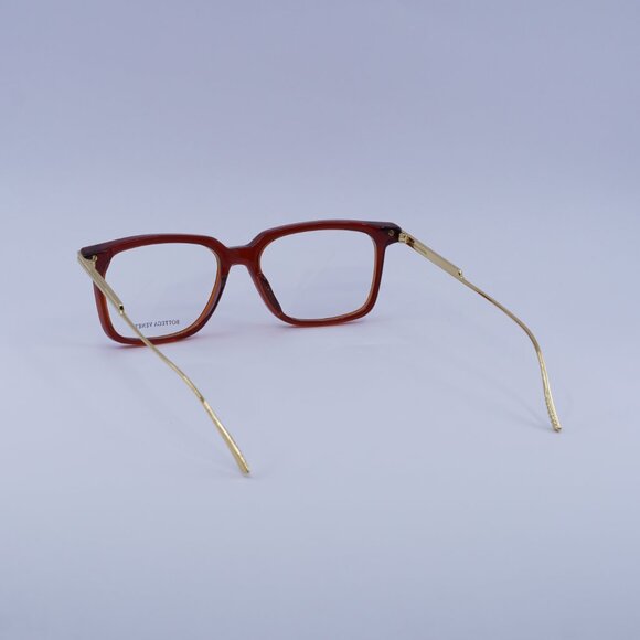 Bottega Veneta BV1009O 004 Eyeglasses Burgundy/Gold 54mm Square Frame - Picture 7 of 11